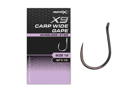 Matrix X9 - Carp Wide Gape Hooks