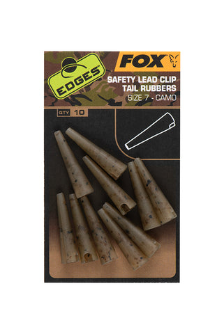 FOX EDGES™ CAMO SAFETY LEAD CLIP TAIL RUBBERS (SIZE 7) Ref-CAC808