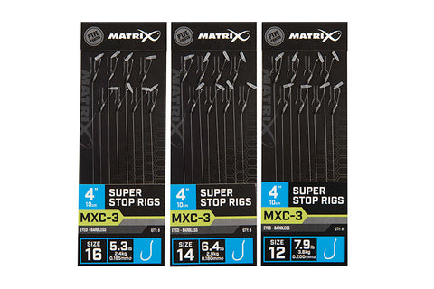 Matrix MXC-3 Super Stop Rigs 10cm/4ins Barbless